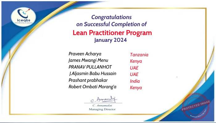 lean practitioner program