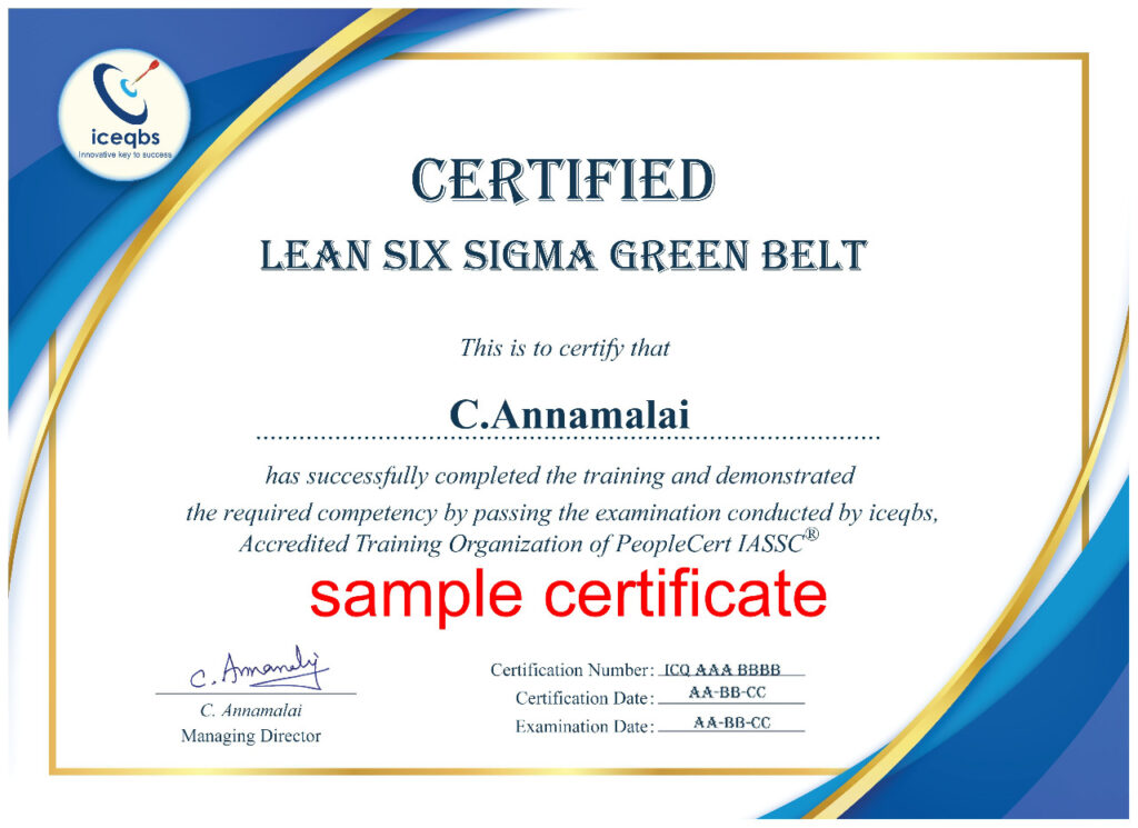 Lean Six Sigma Green Belt Certification