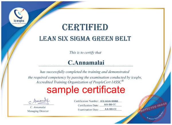 Lean Six Sigma Green Belt with Certification Requirements in Kolkata